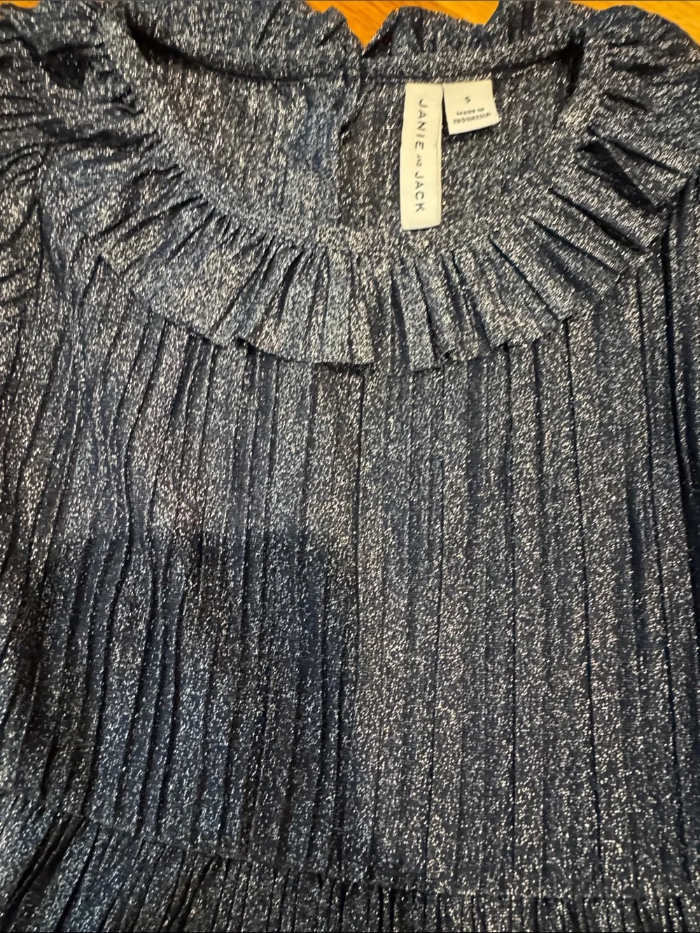 Janie and Jack shimmery navy